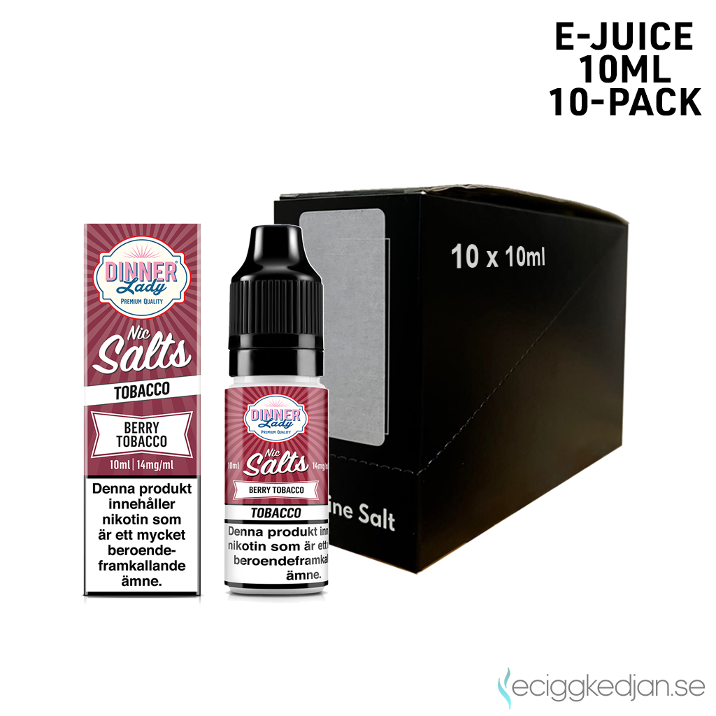 Dinner Salt | Berry Tobacco | 10ml E-Juice | 14mg Saltnikotin | 10pack