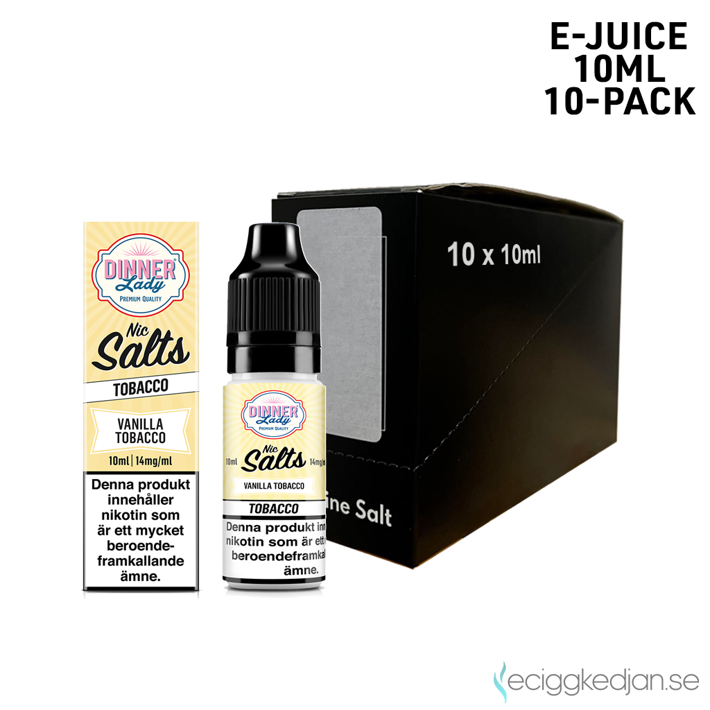 Dinner Salt | Vanilla Tobacco | 10ml E-Juice | 14mg Saltnikotin | 10pack