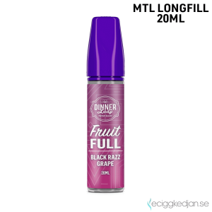Dinner Lady | Black Razz Grape | MTL | 20ml Longfill