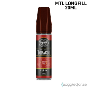Dinner Lady | Cuban Tobacco | MTL | 20ml Longfill
