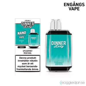 Dinner Lady Nano Mesh | Spearmint Menthol | Engångs Vape | 20mg