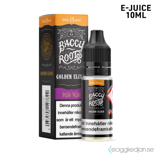 Baccy Roots | Golden Elixir | 10ml E-Juice | 14mg Saltnikotin