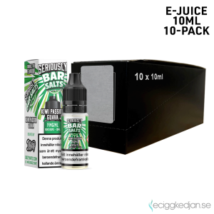 Seriously Bar Salts | Kiwi Passion Guava | 10ml E-Juice | 14mg Saltnikotin | 10pack