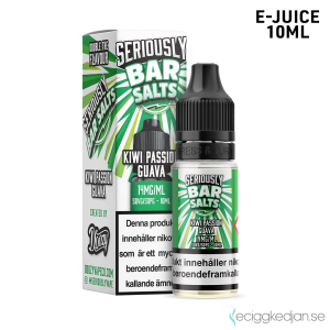 Seriously Bar Salts | Kiwi Passion Guava | 10ml E-Juice | 14mg Saltnikotin