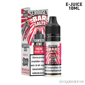 Seriously Bar Salts | Strawberry Kiwi | 10ml E-Juice | 14mg Saltnikotin