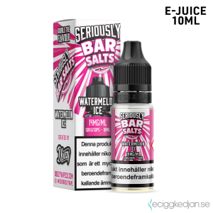 Seriously Bar Salts | Watermelon Ice | 10ml E-Juice | 14mg Saltnikotin