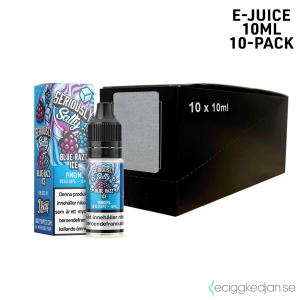 Seriously Salty | Blue Razz Ice | 10ml E-Juice | 14mg Saltnikotin | 10pack