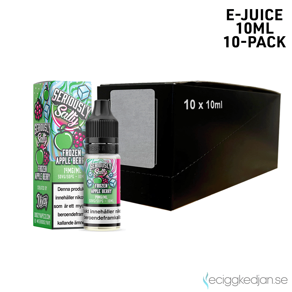 Seriously Salty | Frozen Apple Berry | 10ml E-Juice | 14mg Saltnikotin | 10pack