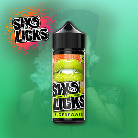 Six Licks | Elderpower | 100ml Shortfill