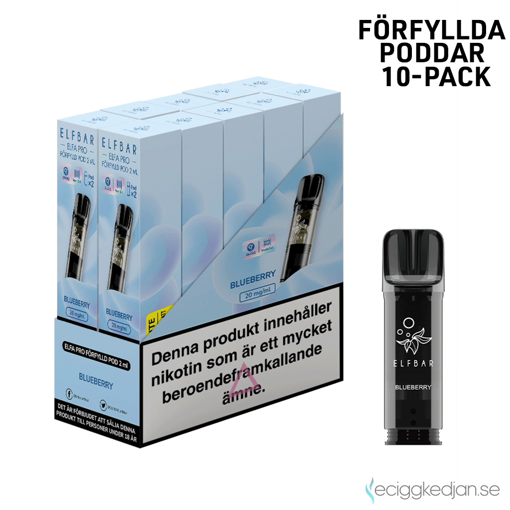 Elfa Mesh Pod | Blueberry | Förfylld Pod | 2*10pack