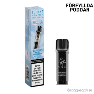Elfa Mesh Pod | Blueberry Sour Raspberry | Förfylld Pod | 2pack