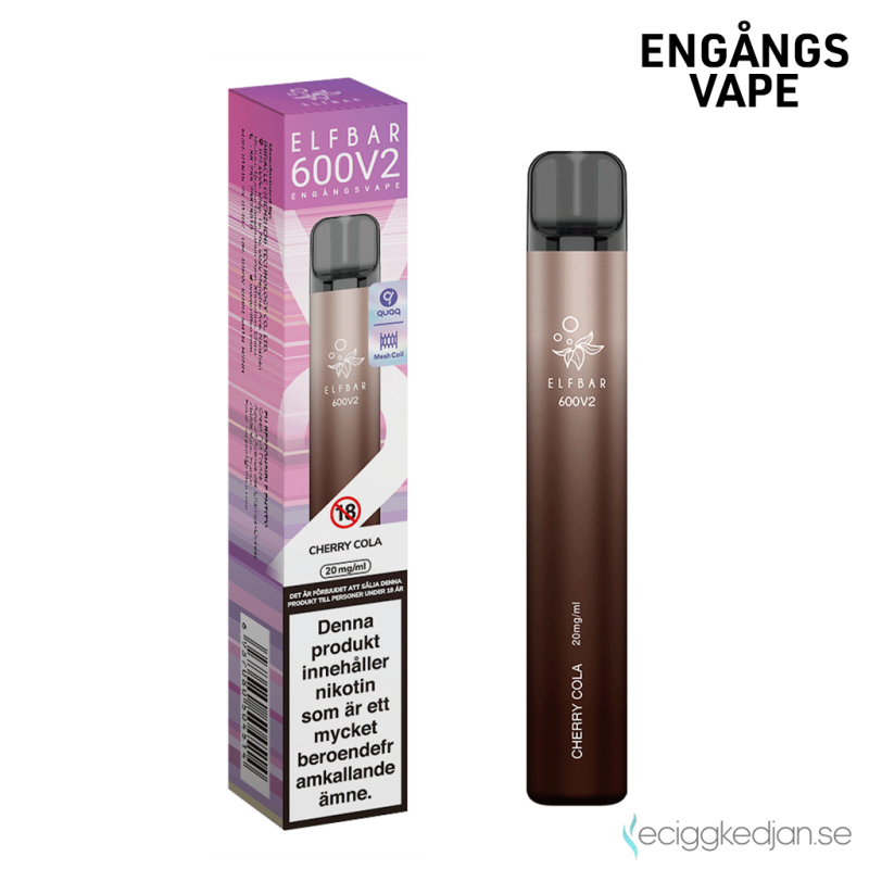 Elf Bar Elfbar V2 Mesh | Cherry Cola Engångs Vape 20mg