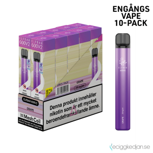 Elfbar V2 Mesh | Grape | Engångs Vape | 20mg | 10pack