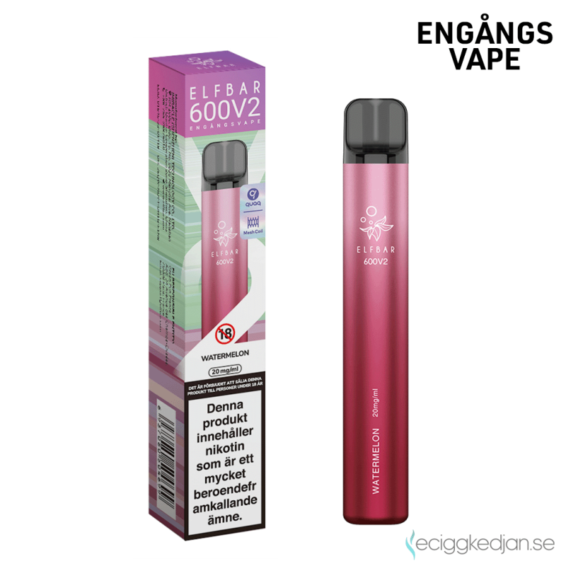 Elf Bar Elfbar V2 Mesh | Watermelon Engångs Vape 20mg
