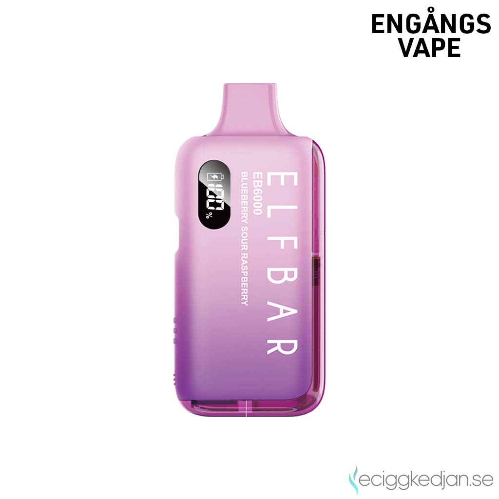 Elfbar 6K Mesh | Blueberry Sour Raspberry | Engångs Vape | 14mg