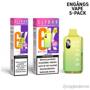 Elfbar 6K Mesh | Lemon Lime | Engångs Vape | 14mg | 5pack