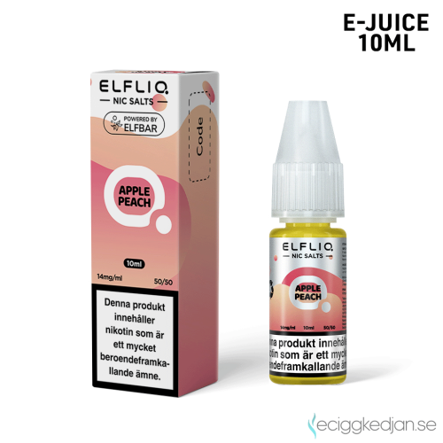 Elfliq | Apple Peach | 10ml E-Juice | 14mg Saltnikotin