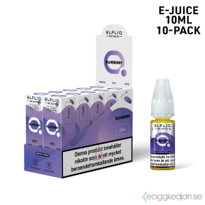 Elfliq | Blueberry | 10ml E-Juice | 14mg Saltnikotin | 10pack