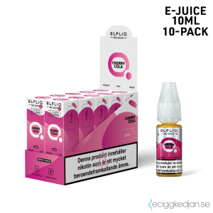 Elfliq | Cherry Cola | 10ml E-Juice | 14mg Saltnikotin | 10pack