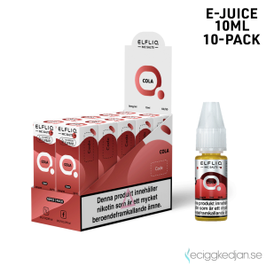 Elfliq | Cola | 10ml E-Juice | 14mg Saltnikotin | 10pack