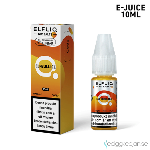 Elfliq | Elfbull Ice | 10ml E-Juice | 14mg Saltnikotin