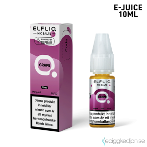 Elfliq | Grape | 10ml E-Juice | 14mg Saltnikotin
