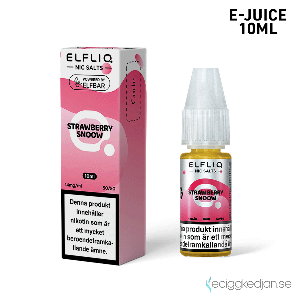 Elfliq | Strawberry Snoow | 10ml E-Juice | 14mg Saltnikotin