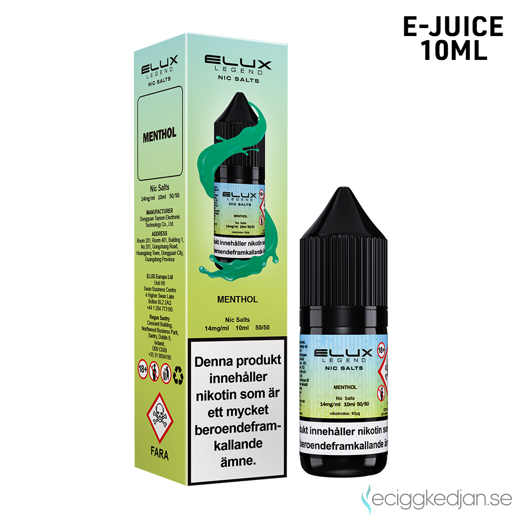 Elux Legends | Menthol | 10ml E-Juice | 14mg Saltnikotin