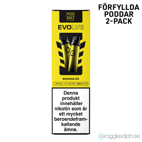Evolve Mesh Pod | Banana Ice | Förfylld Pod | 2pack