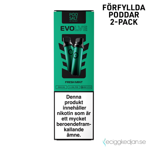 Evolve Mesh Pod | Fresh Mint | Förfylld Pod | 2pack