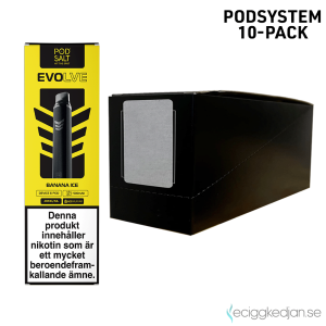 Evolve Mesh Pod Kit | Starter Kit (Gun Metal) Banana Ice | Batteri inkl Förfylld Pod | 2*10pack