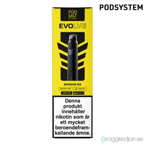 Evolve Mesh Pod Kit | Starter Kit (Gun Metal) Banana Ice | Batteri inkl Förfylld Pod