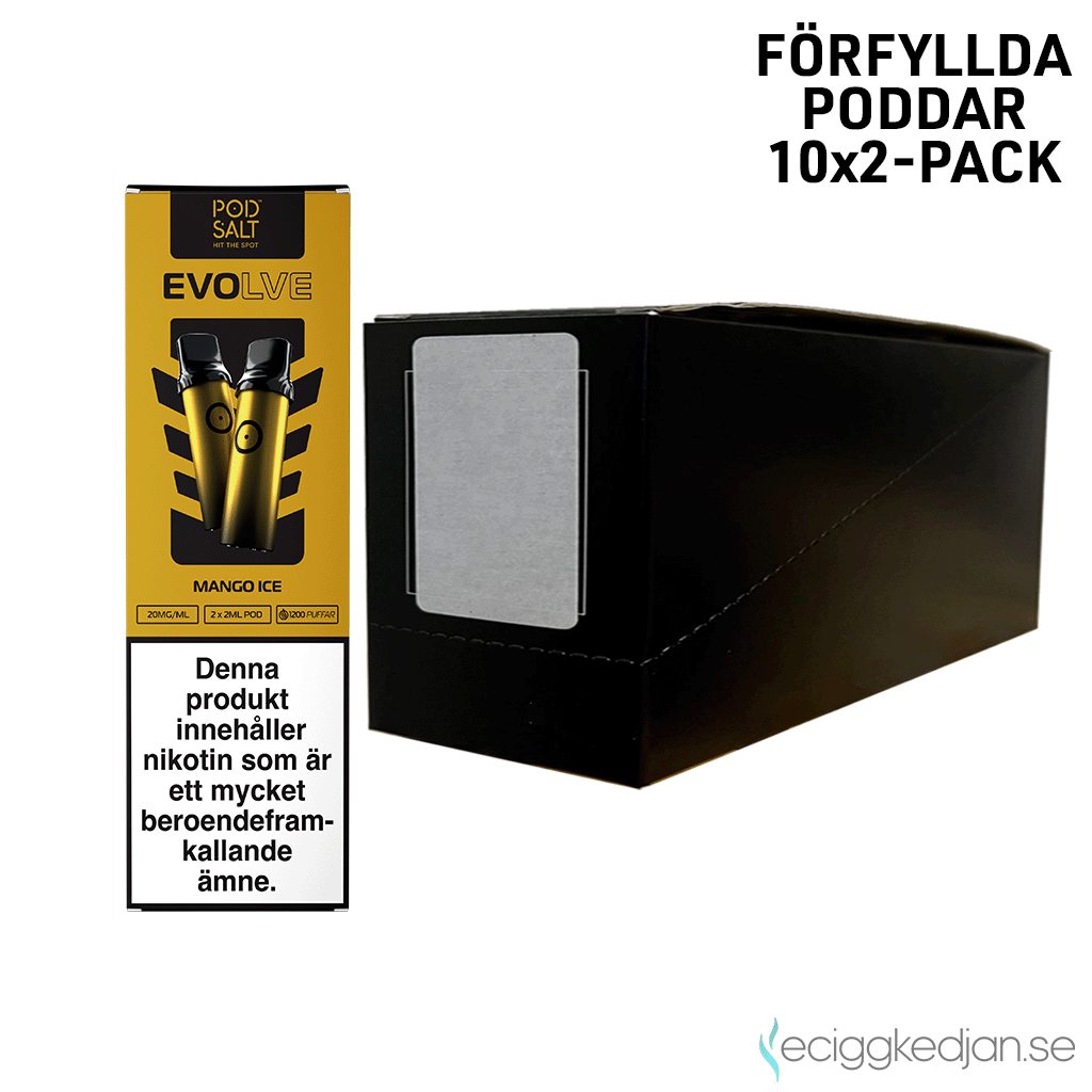 Evolve Mesh Pod | Mango Ice | Förfylld Pod | 2*10pack