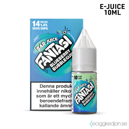 Fantasi Bar Salt | Blueberry Bubblegum | 10ml E-Juice | 14mg Saltnikotin