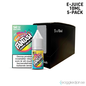 Fantasi Bar Salt | Gummy Bear Ice | 10ml E-Juice | 14mg Saltnikotin | 5pack