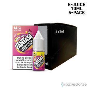 Fantasi Bar Salt | Lemon Peach Passion Fruit | 10ml E-Juice | 14mg Saltnikotin | 5pack