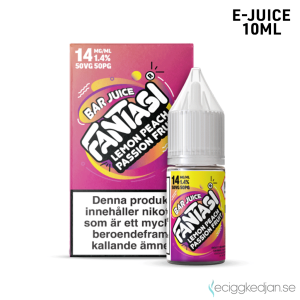Fantasi Bar Salt | Lemon Peach Passion Fruit | 10ml E-Juice | 14mg Saltnikotin