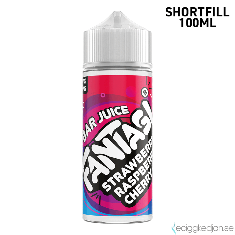 Fantasi | Strawberry Raspberry Cherry Ice 100ml Shortfill