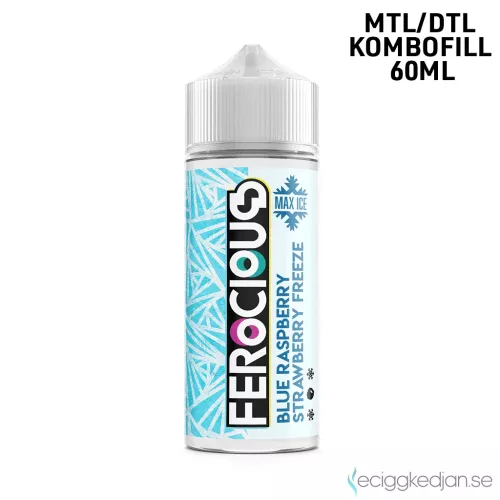 Ferocious | Blue Raspberry Strawberry Freeze | 60ml Kombofill