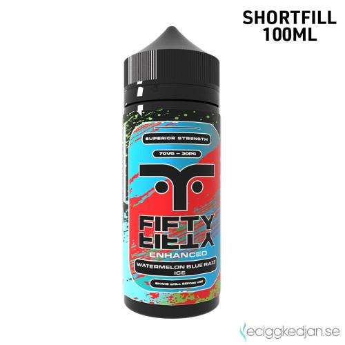 Fifty Fifty | Watermelon Blue Razz Ice | 100ml Shortfill