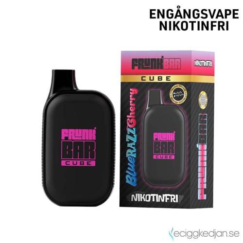 Frunk Bar Cube ZERO Mesh | Blue Razz Cherry | Engångs Vape | 0mg | 12ml