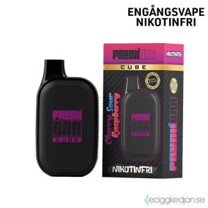 Frunk Bar Cube ZERO Mesh | Cherry Sour Raspberry | Engångs Vape | 0mg | 12ml