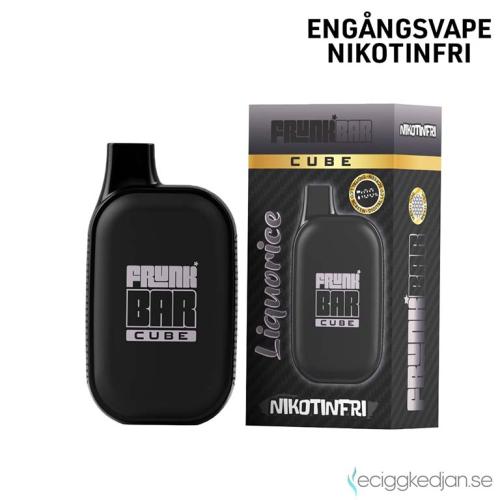 Frunk Bar Cube ZERO Mesh | Liquorice | Engångs Vape | 0mg | 12ml