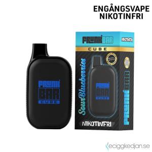 Frunk Bar Cube ZERO Mesh | Sour Blueberries | Engångs Vape | 0mg | 12ml