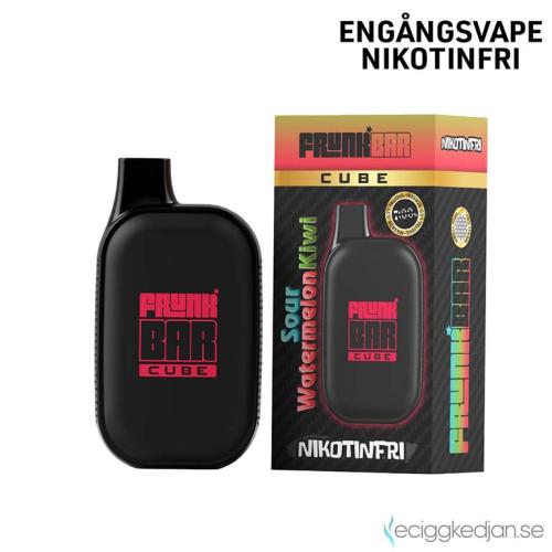 Frunk Bar Cube ZERO Mesh | Sour Watermelon Kiwi | Engångs Vape | 0mg | 12ml