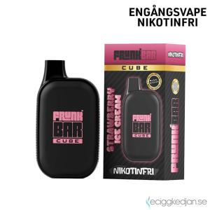 Frunk Bar Cube ZERO Mesh | Strawberry Ice Cream | Engångs Vape | 0mg | 12ml