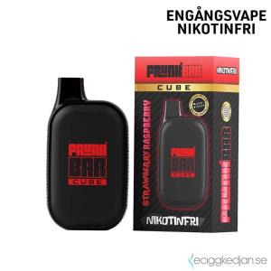 Frunk Bar Cube ZERO Mesh | Strawberry Raspberry | Engångs Vape | 0mg | 12ml