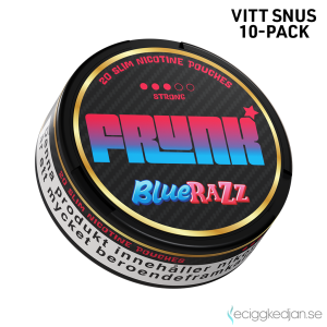 Frunk Slim | Blue Razz | All White | 10pack