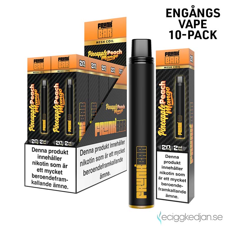 Frunk Bar Mesh | Pineapple Peach Mango | Engångs Vape | 20mg | 10pack