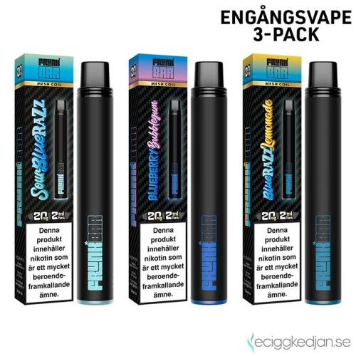 Frunk Bar Mixpack | Blue Mix | Engångsvape | 20mg